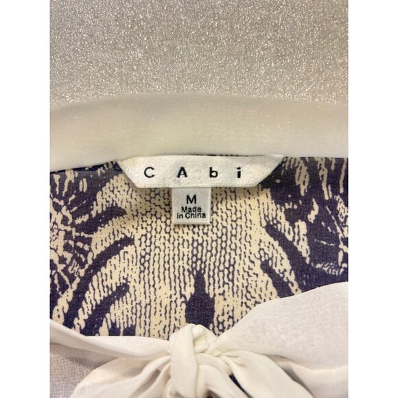 CAbi Layered Chiffon Tie Neck Blouse #238 size Medium - Picture 6 of 6